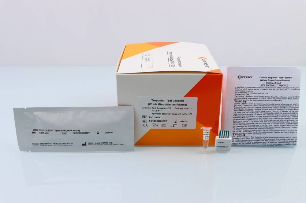 CTnI Fluorescence Immunoassay Test Citest Cardiac Troponin I Test